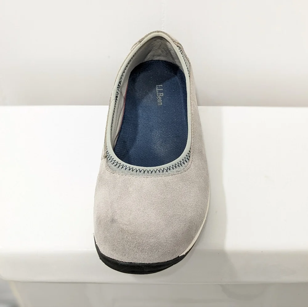 L.L bean suede walking flats